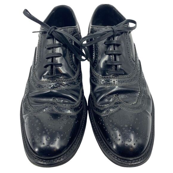 To Boot New York Adam Derrick Black Leather Brogue Cap Toe Oxfords Shoes Mens 9 - Picture 8 of 11